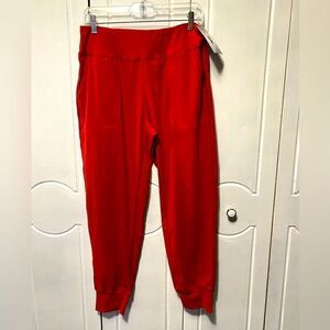 NWT SoothFeel Women's Joggers  High Waisted Orange size large